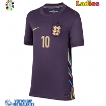 England Jude Bellingham #10 Replica Away Shirt Ladies Euro 2024 Short Sleeve